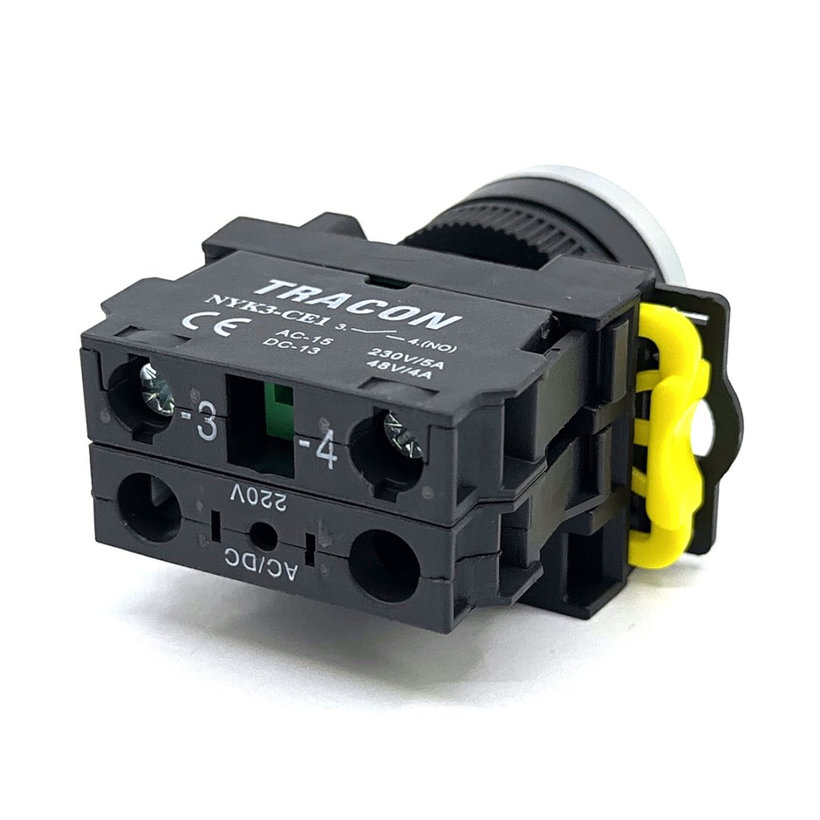 Tlačítkový spínač podsvícený zelený