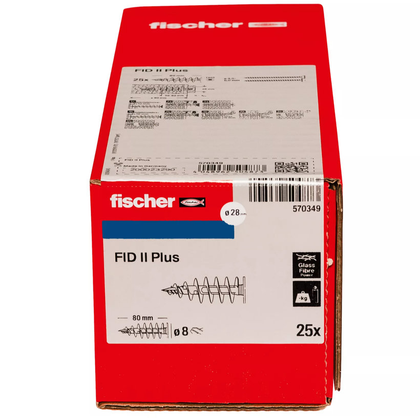 Spirálová hmoždinka FID II Plus 80 mm