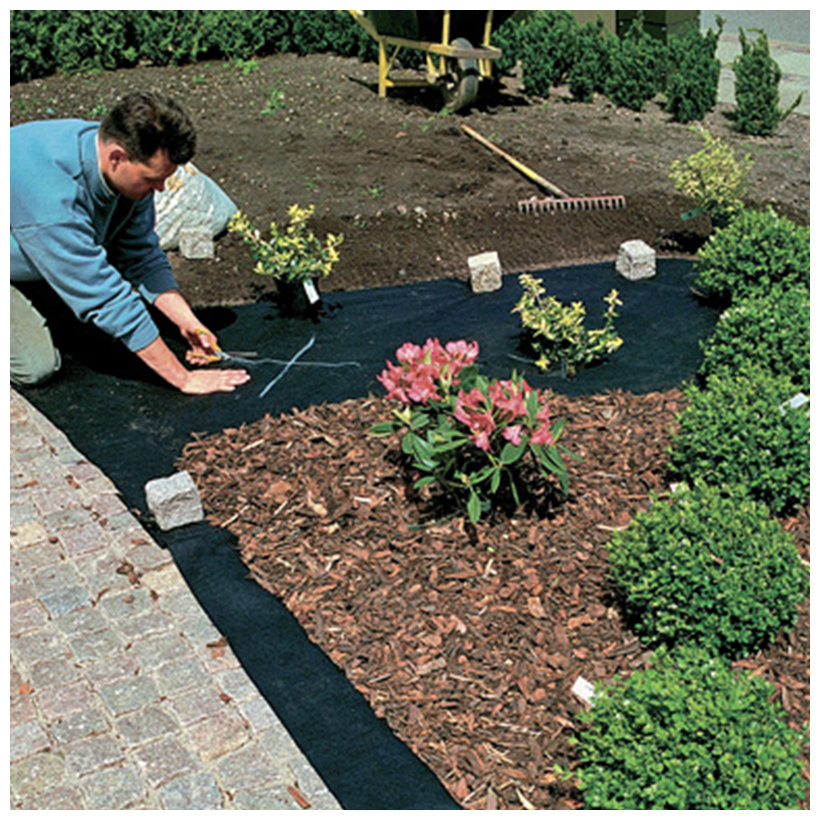 Netkaná textilie černá 1,6x5m 50g/m2