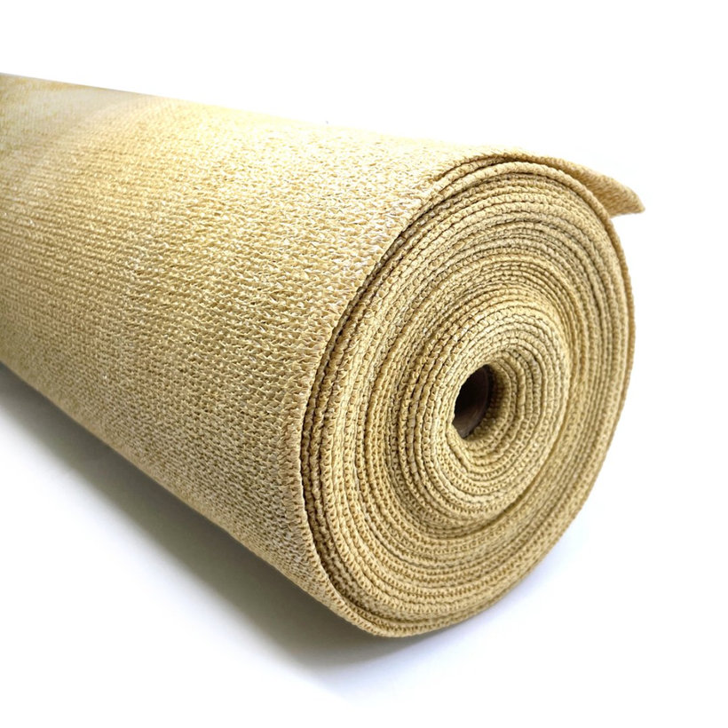 Stínící síť pískově žlutá 95% - délka 10m - výška 1,8m