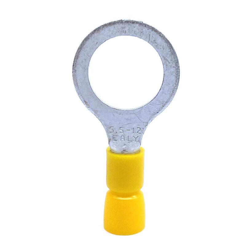 Izolované Cu kabelová oka lisovací žluté 6mm²