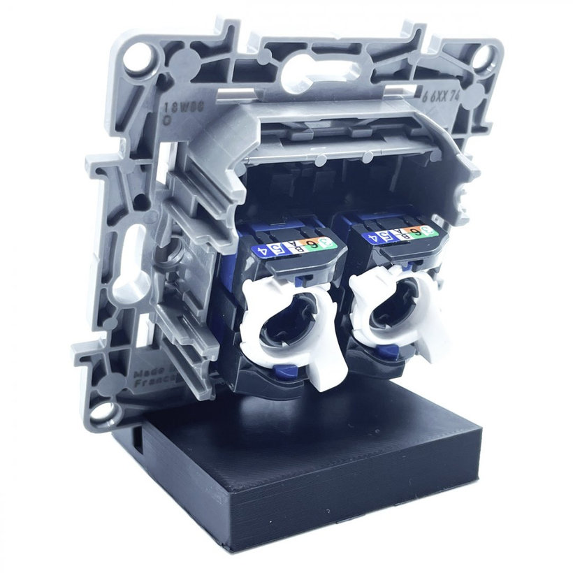 Niloé zásuvka dátová 2xRJ45 kategorie 6 UTP bélá