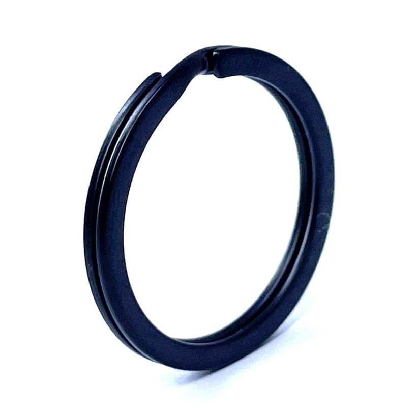 Kroužek na klíče černý 20mm