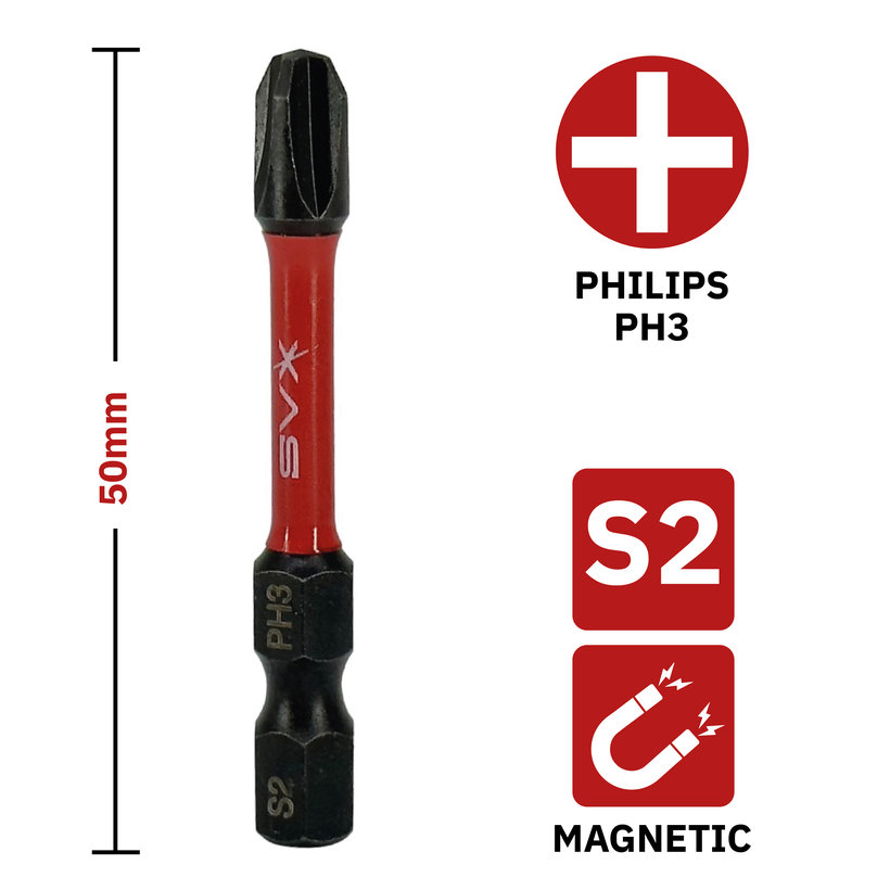 Bit magnetický PH3x50mm