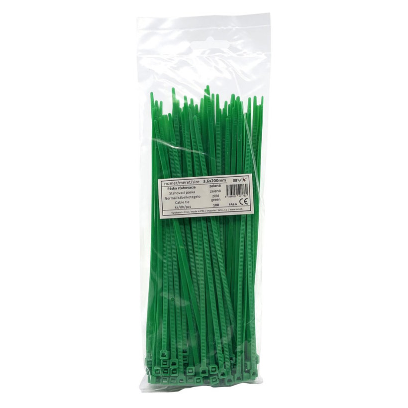 Stahovací páska zelená 2,5x100mm