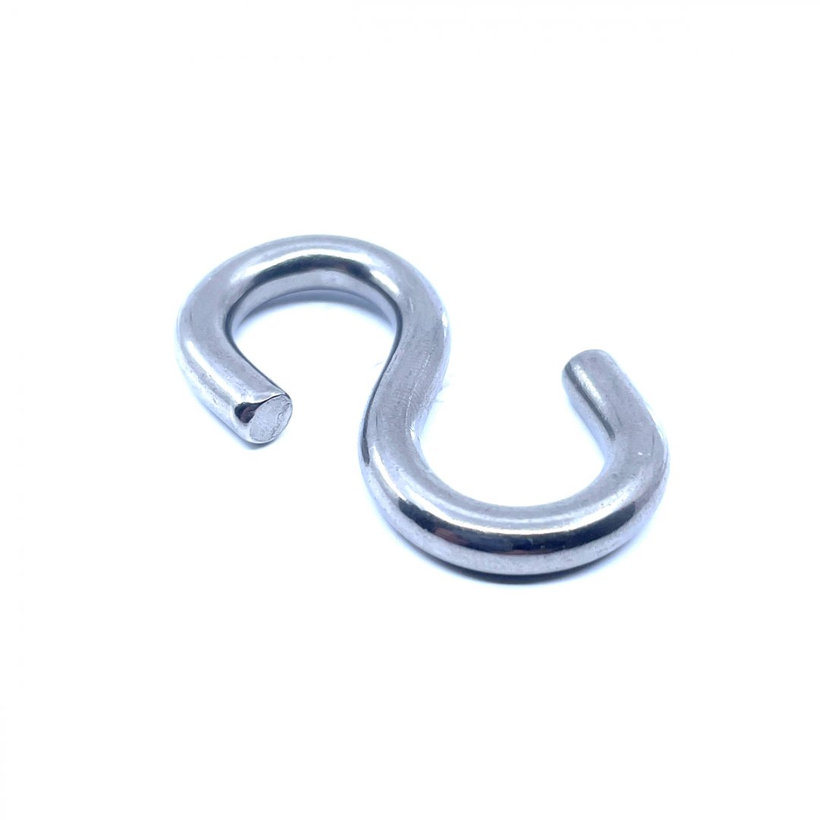 S hák nerezový 4 mm
