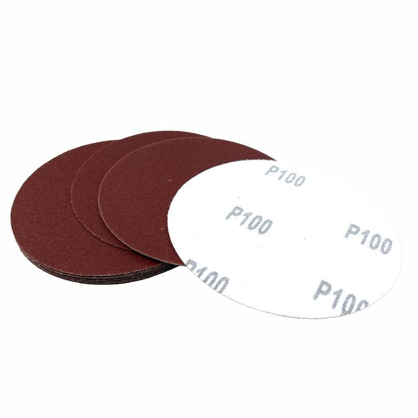 Brusný papír na suchý zip – kotouč 125 mm P100 - 10 ks