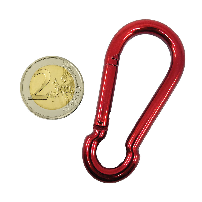 Karabina hasičská DIN 5299C červená 7mm