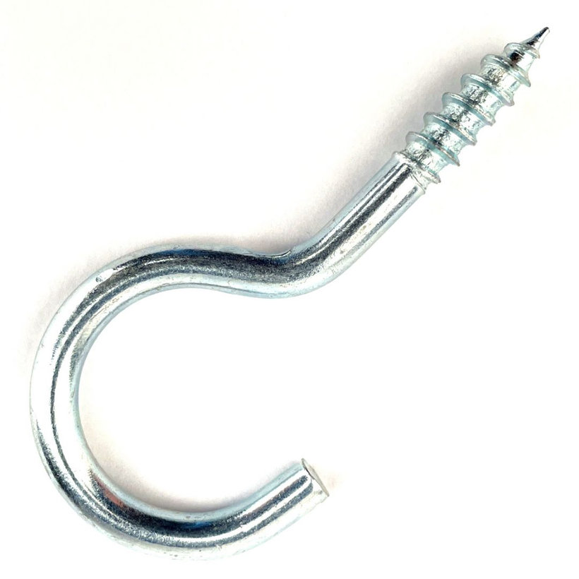 Hák prádlový s vrutem pozinkovaný 100mm