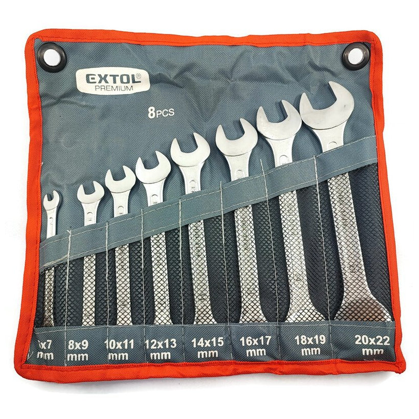 Klíče vidlicové, 8-dílná sada