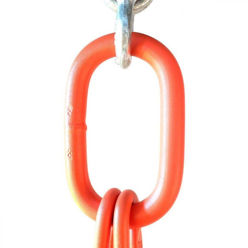 Řetězový závěs oko-4 háky tř 100 se zkracovačem (4 m, 14 000/10 000 kg, 13 mm)