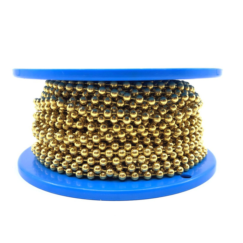 Řetěz kuličkový žlutý zinek 2,1mm