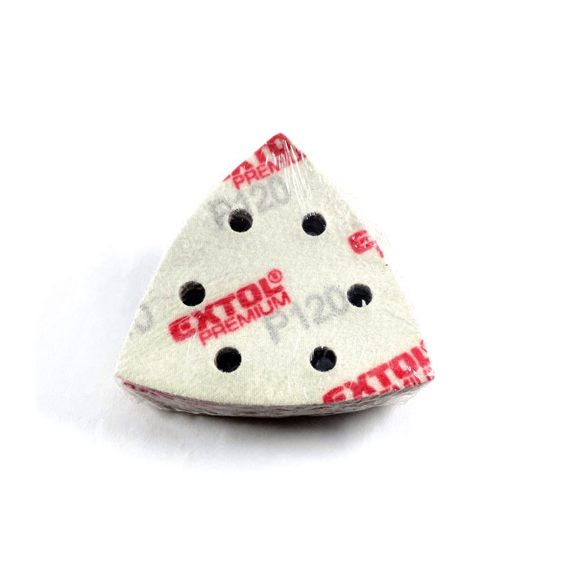 Brusný papír na suchý zip - trojúhelník 93mm P120 20ks