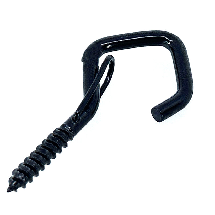 Okrasné oko s vrutem ve tvaru diamantu - černé