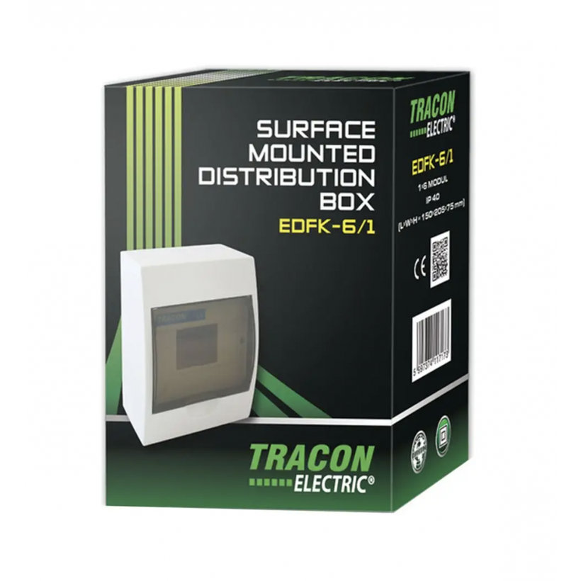 Rozvodná skříň nadomítková plastová 150x205x75mm