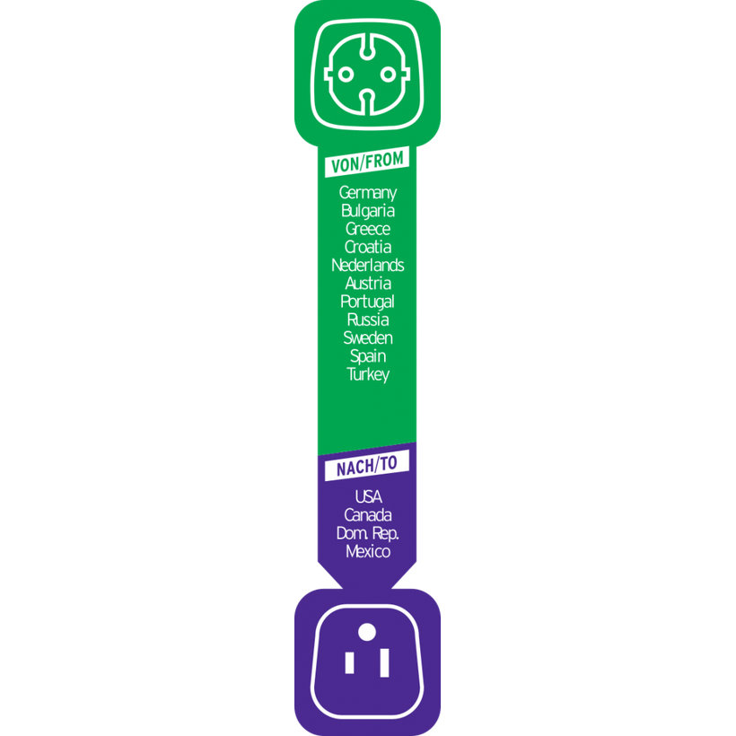 Cestovní zástrčka DE + Vidlice USA/Japonsko