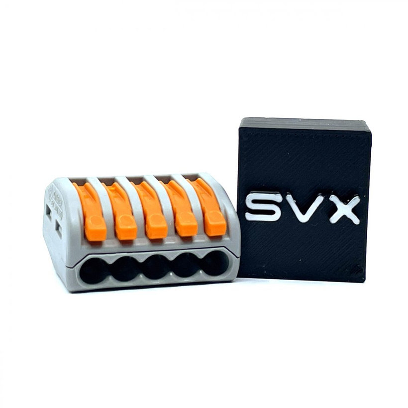 Spojovací svorka zaklapávací - 5 vodičů