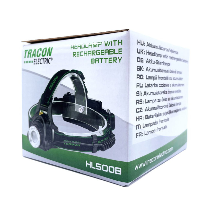 Akumulátorová čelová LED lampa 5W
