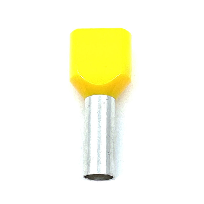 Dvojitá izolovaná kabelová dutinka žlutá 6mm²