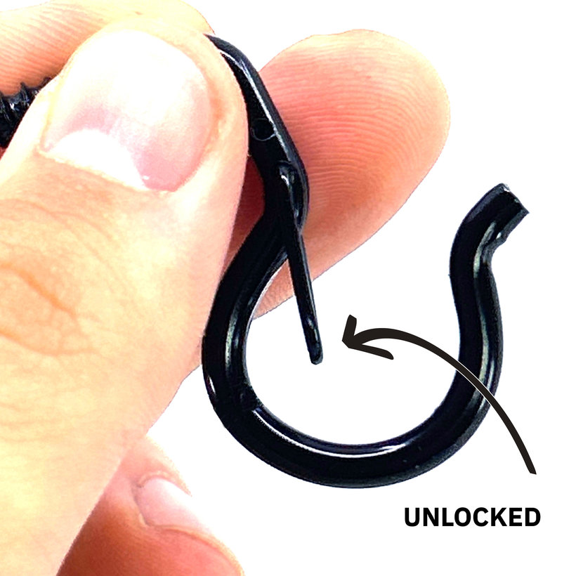 Okrasné oko s vrutem pro uchycení květináče - černé