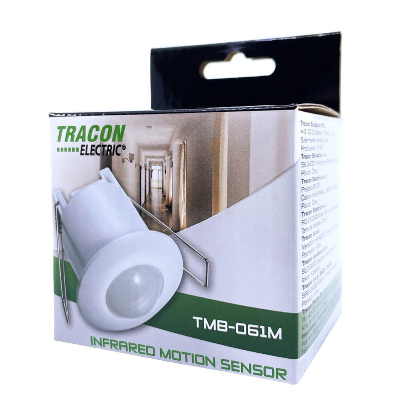 Snímač pohybu zapuštěný - miniaturní - bílý 360°