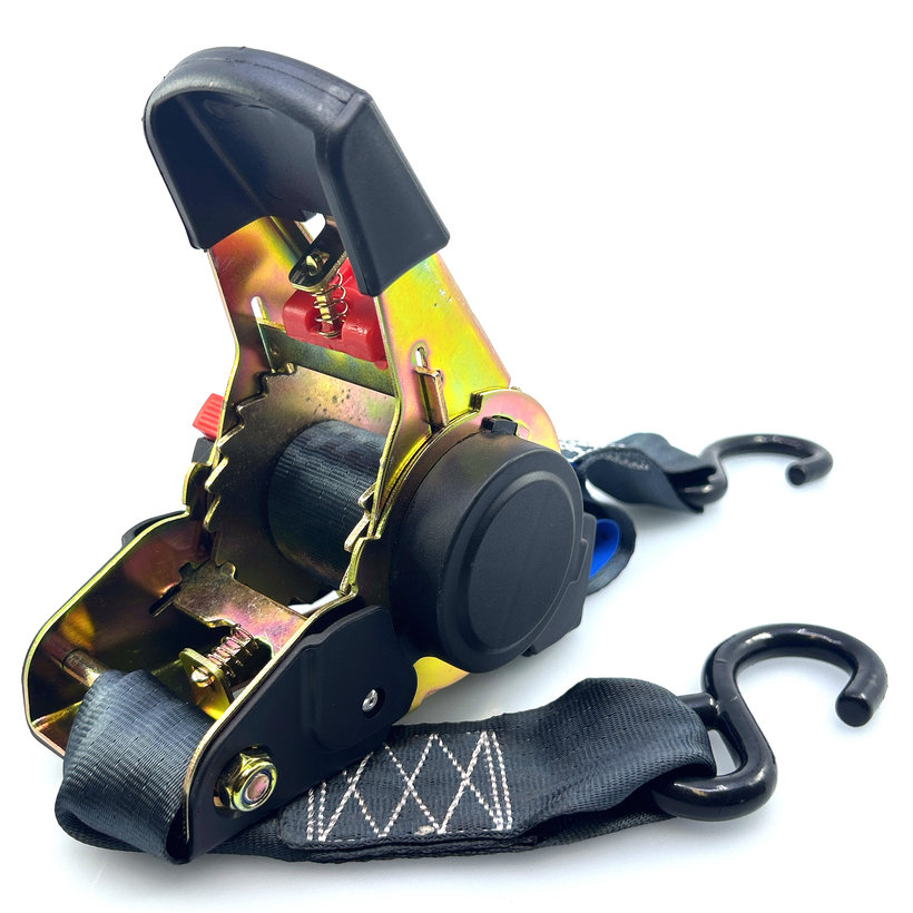 Upínací samonavíjecí pás / kurtna / s navíječem a háky 1,8M