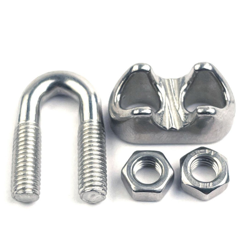 Nerezová lanová svorka DIN 741 4 mm