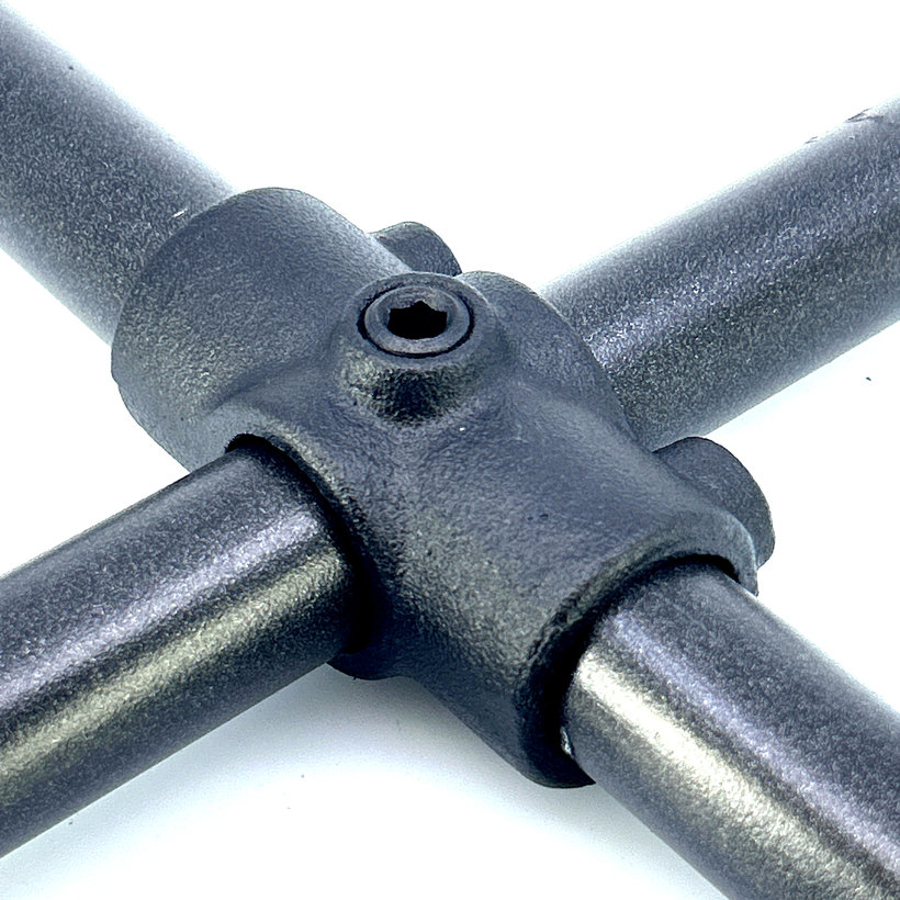 Spojovací článek ve tvaru X 27 mm - černý