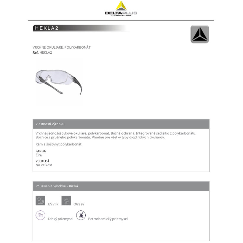 Pracovní brýle HEKLA2
