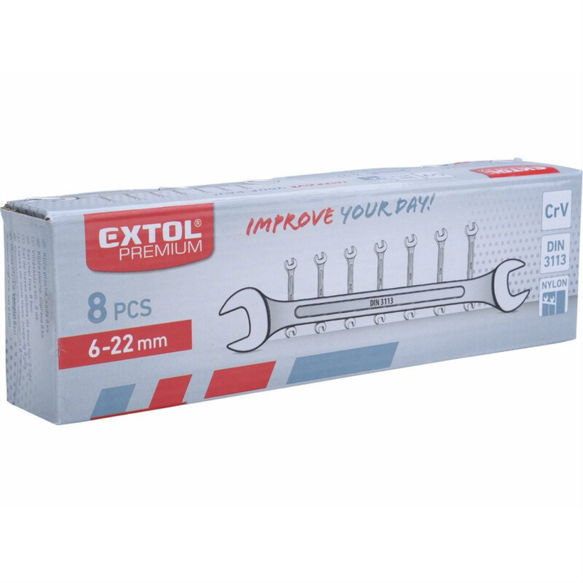 Klíče vidlicové, 8-dílná sada