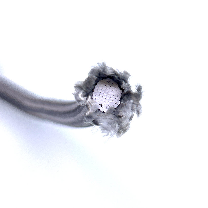 Gumolano s pryžovým jádrem stříbrné PP 8mm