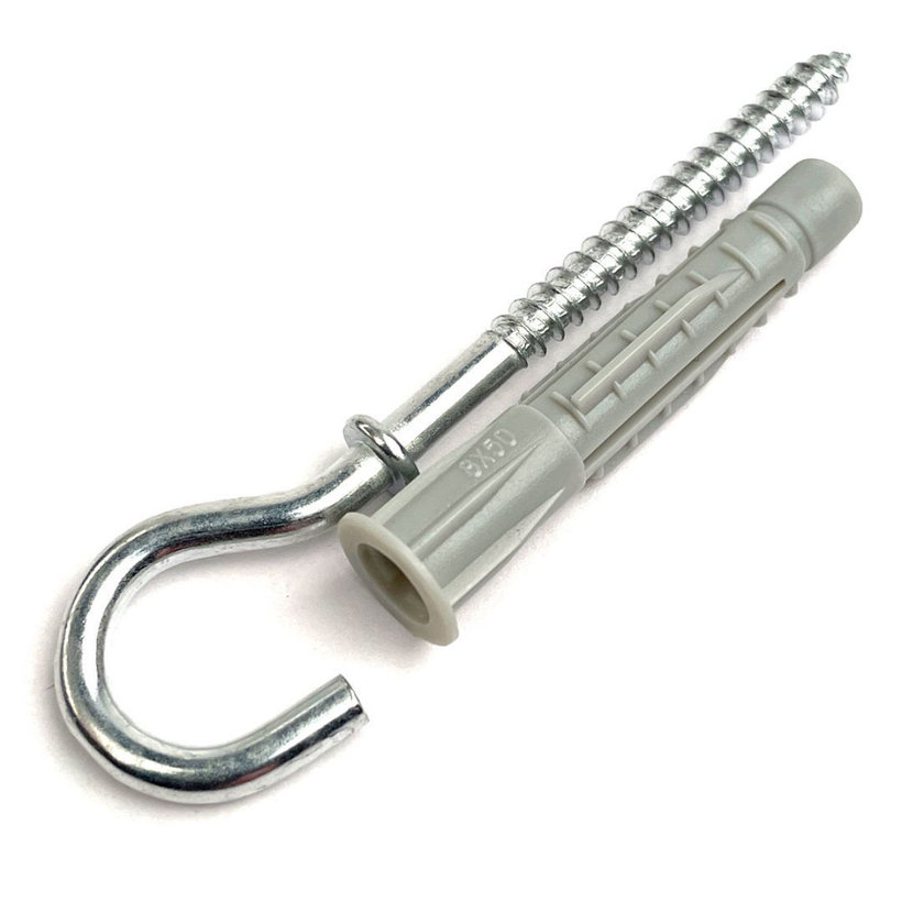 Hák s límcem a hmoždinkou 10x60mm