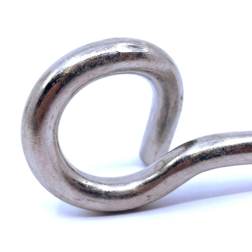 Hák houpačkový s vrutem - nerez A2 140 mm