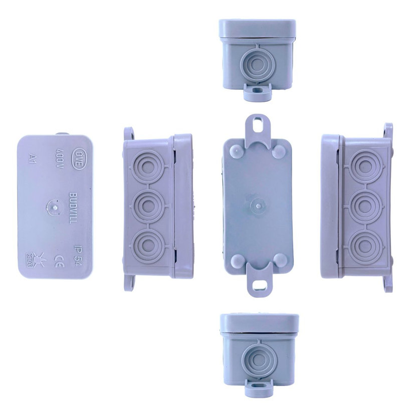 Nadomítková instalační krabice, šedá 75x35x35mm