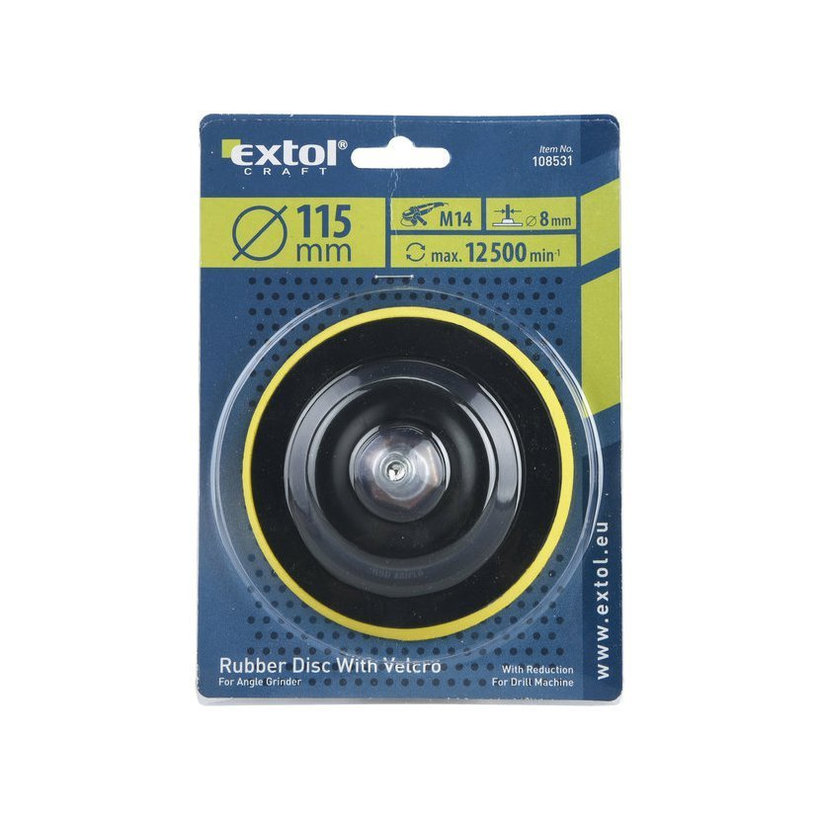 Talíř unášecí pěnový se suchým zipem 115mm