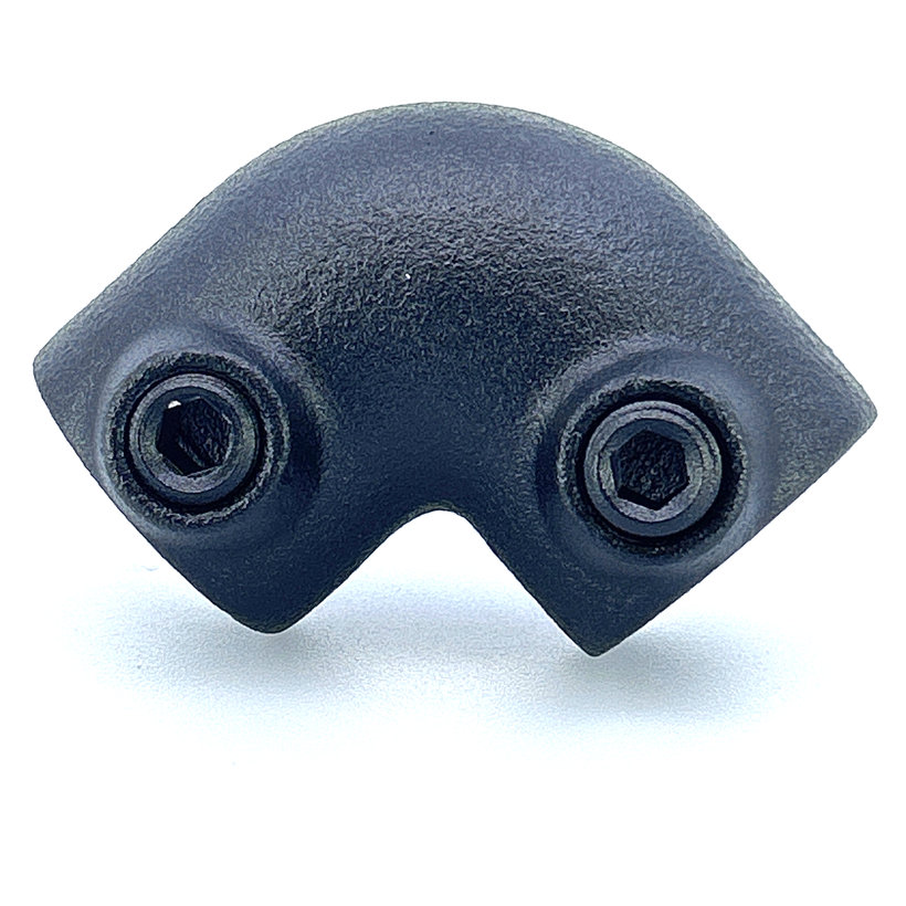 Spojovací článek ve tvaru L 27 mm - černý