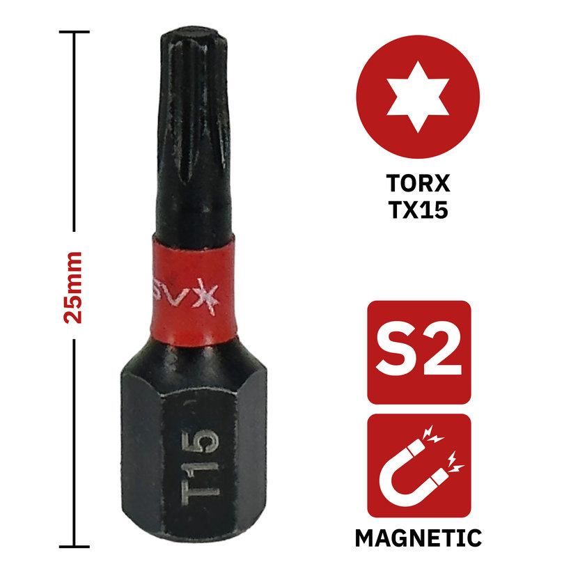 Bit magnetický TX15x25mm