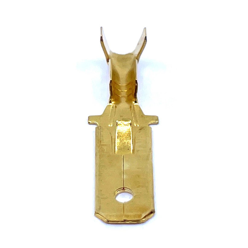 Neizolované Cu lisovací kolíky ploché s pojistkou 2,5mm²