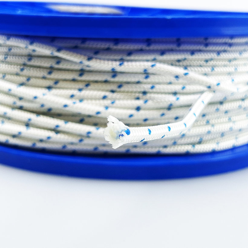 PES startovací šňůra TORNADO 16pr 4mm–100m bílo-modrá