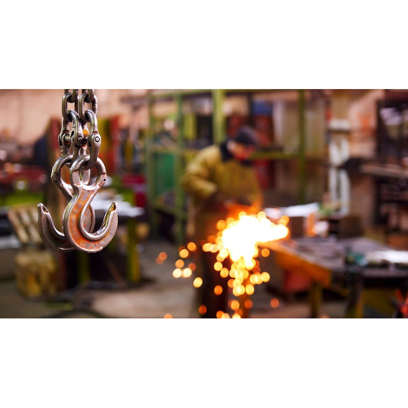 Řetězový závěs hák-hák tř 80 (6 m, 2000 kg, 8 mm)