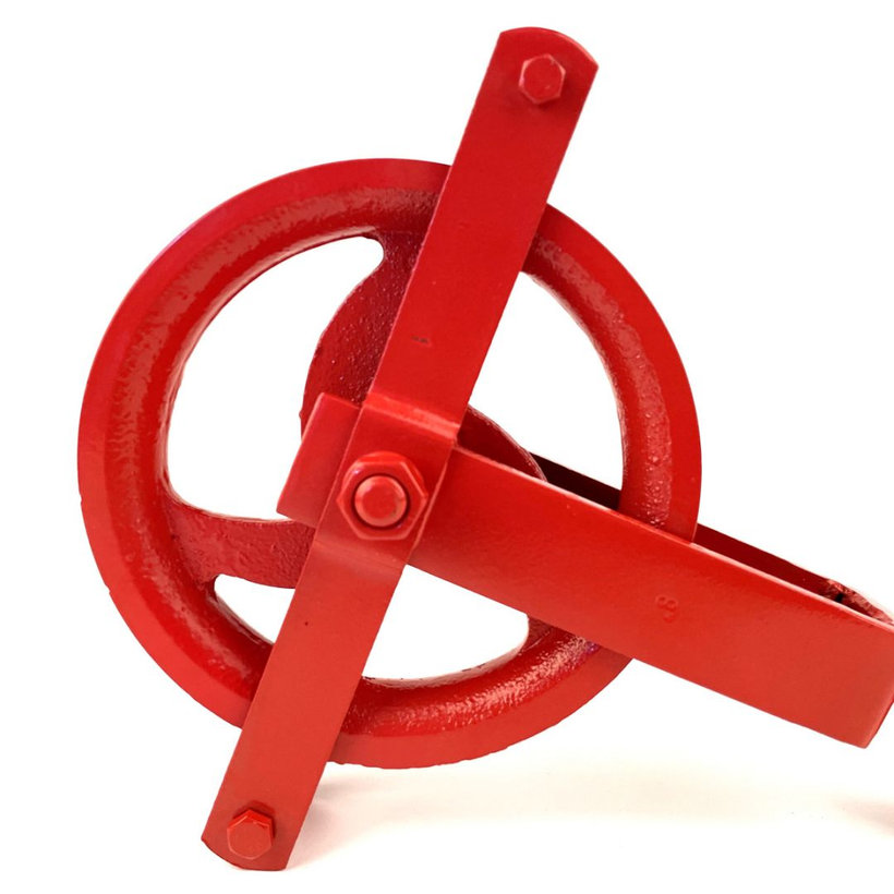 Stavební kladka s hákem 200mm