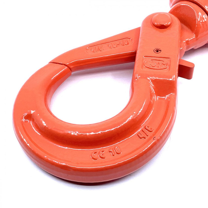 Samozajišťovací otočný hák tř 100 oranžový 16mm