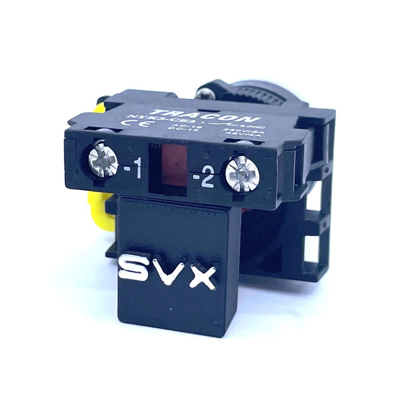 Klasický tlačítkový spínač červený