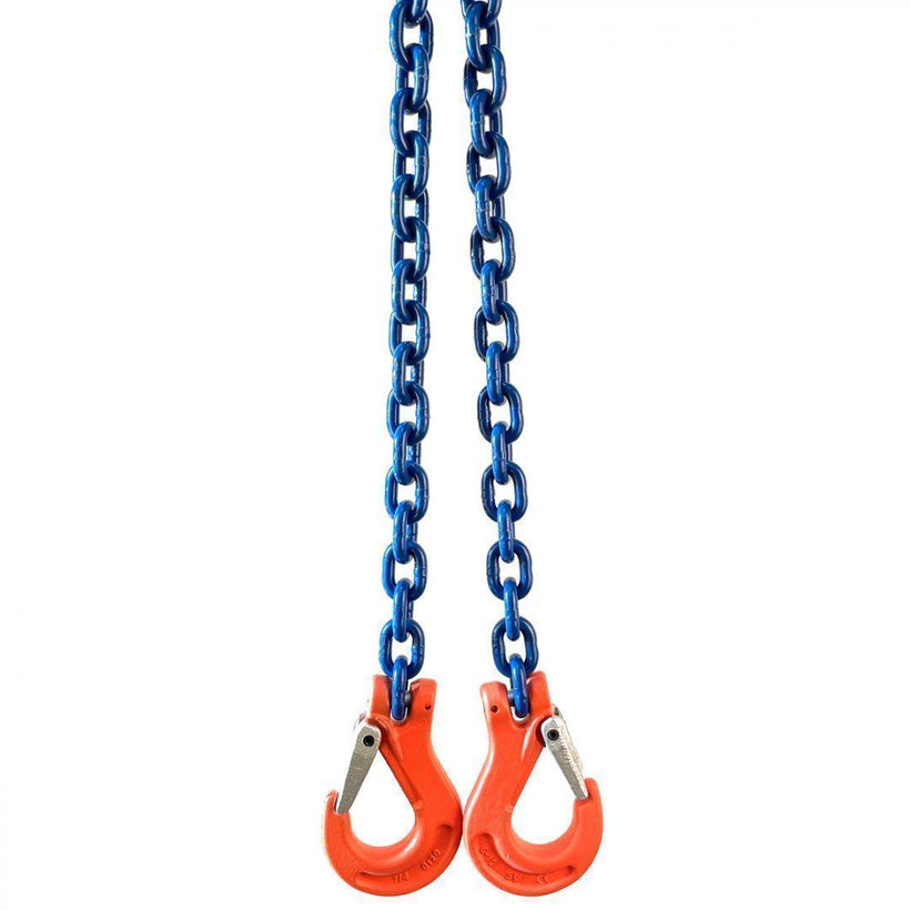 Řetězový závěs oko-2 háky tř 100 se zkracovačem (1 m, 9500/6700 kg, 13 mm)