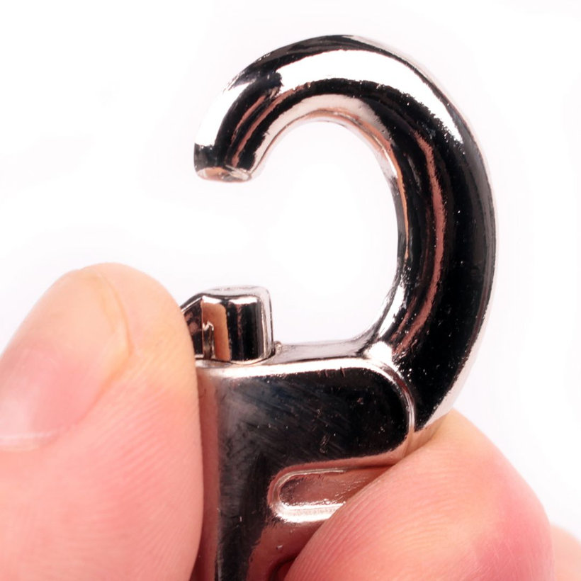 Karabina otočná s prolisem tvar D Ni 80x20mm