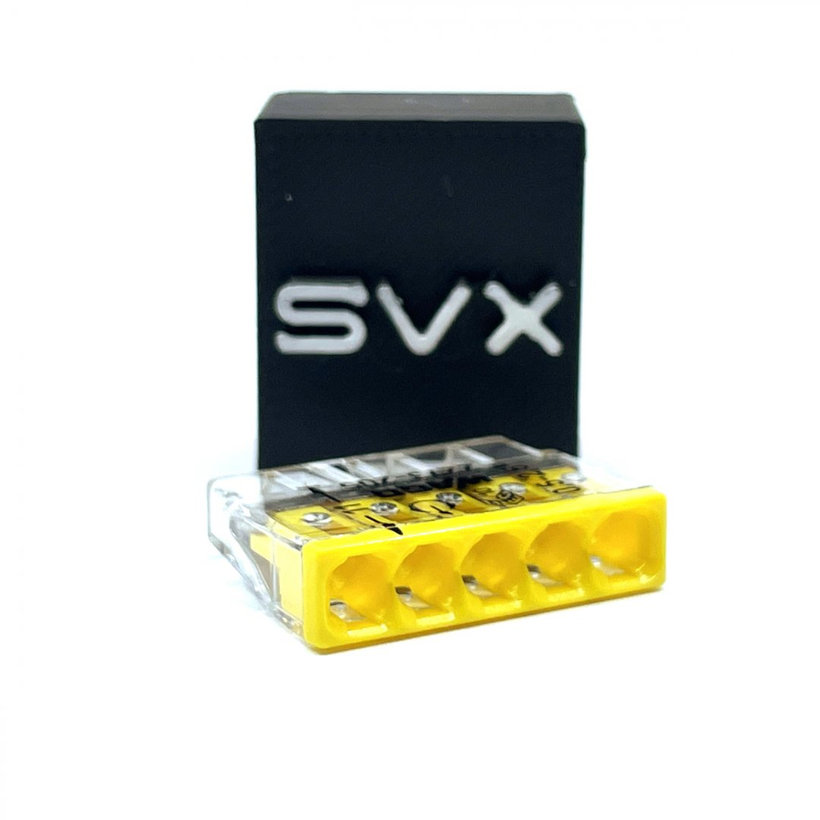 Spojovací svorka bezšroubová - 5 vodičů