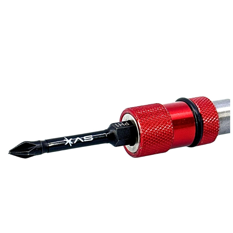 Držák na bity s nastavitelným magnetickým uzávěrem