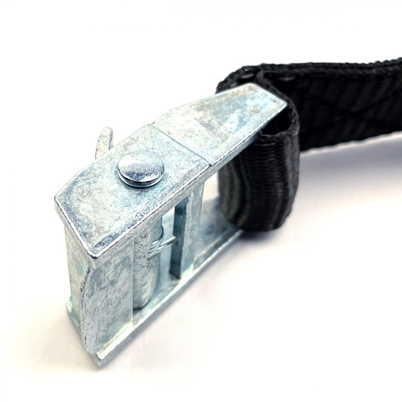 Jednodílný rychloupínací pás se sponou a volným koncem černý 8M