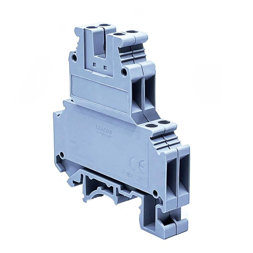 Dvojnásobná řadová svorka pro fázový (L) vodič 2,5mm²