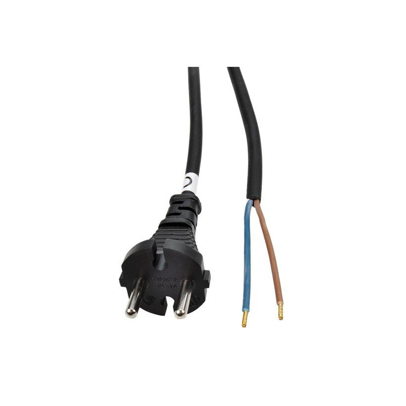 Flexo šňůra 5m 2x1 gumová H05RR-F2 černá